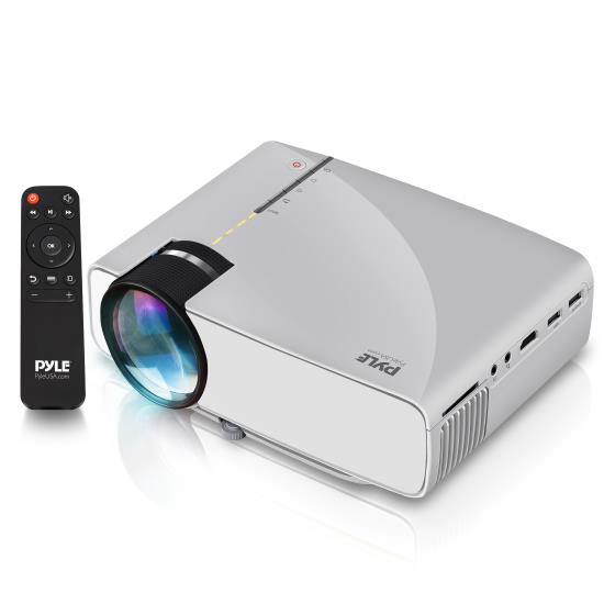 Pyle - PRJG74 , Home and Office , Projectors , Compact Digital Multimedia Projector, HD 1080p Support, MP3/USB/SD/AV/VGA (Mac & PC Compatible)